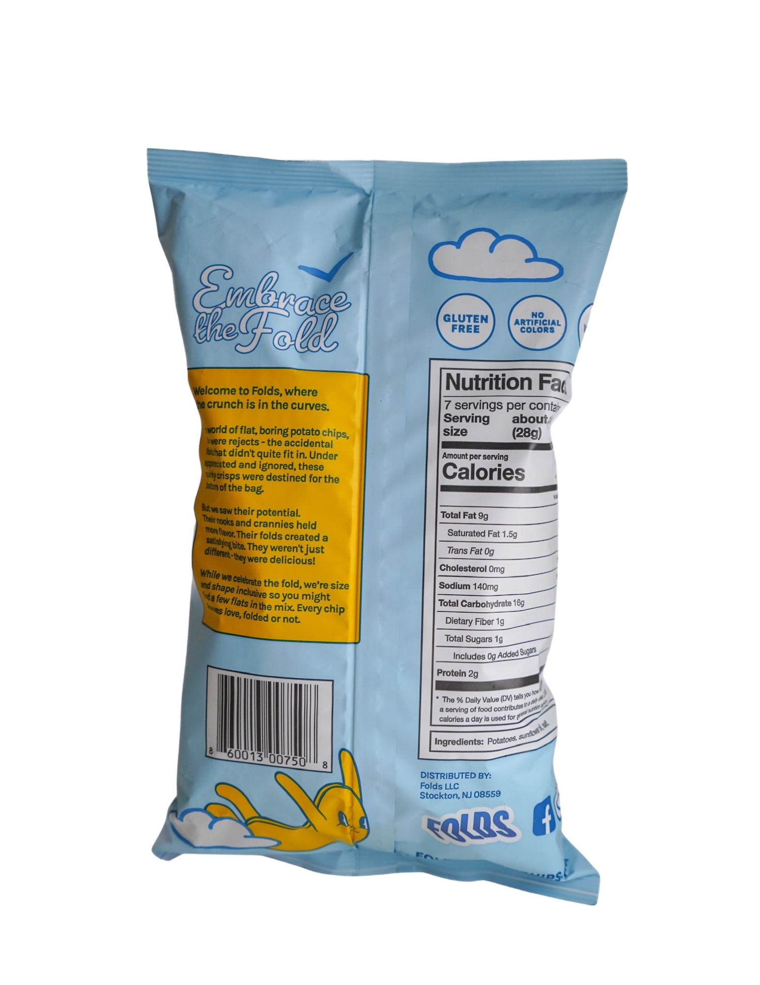 Sea Salt - Folds Potato Chips