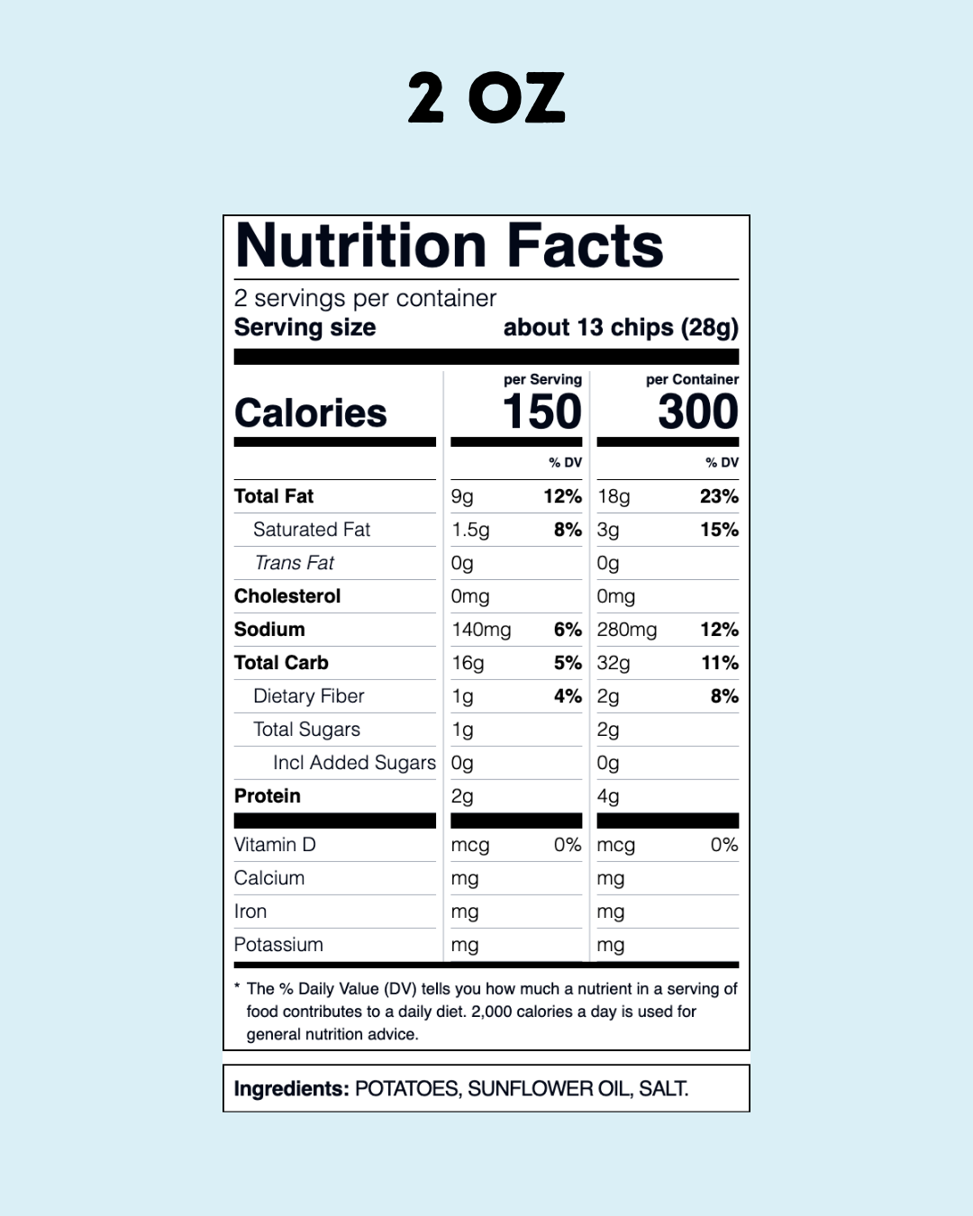 Sea Salt - Folds Potato Chips